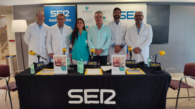 Imagen de Hoy por Hoy Sevilla desde QuirónSalud Sagrado Corazón por el Día Mundial del Corazón