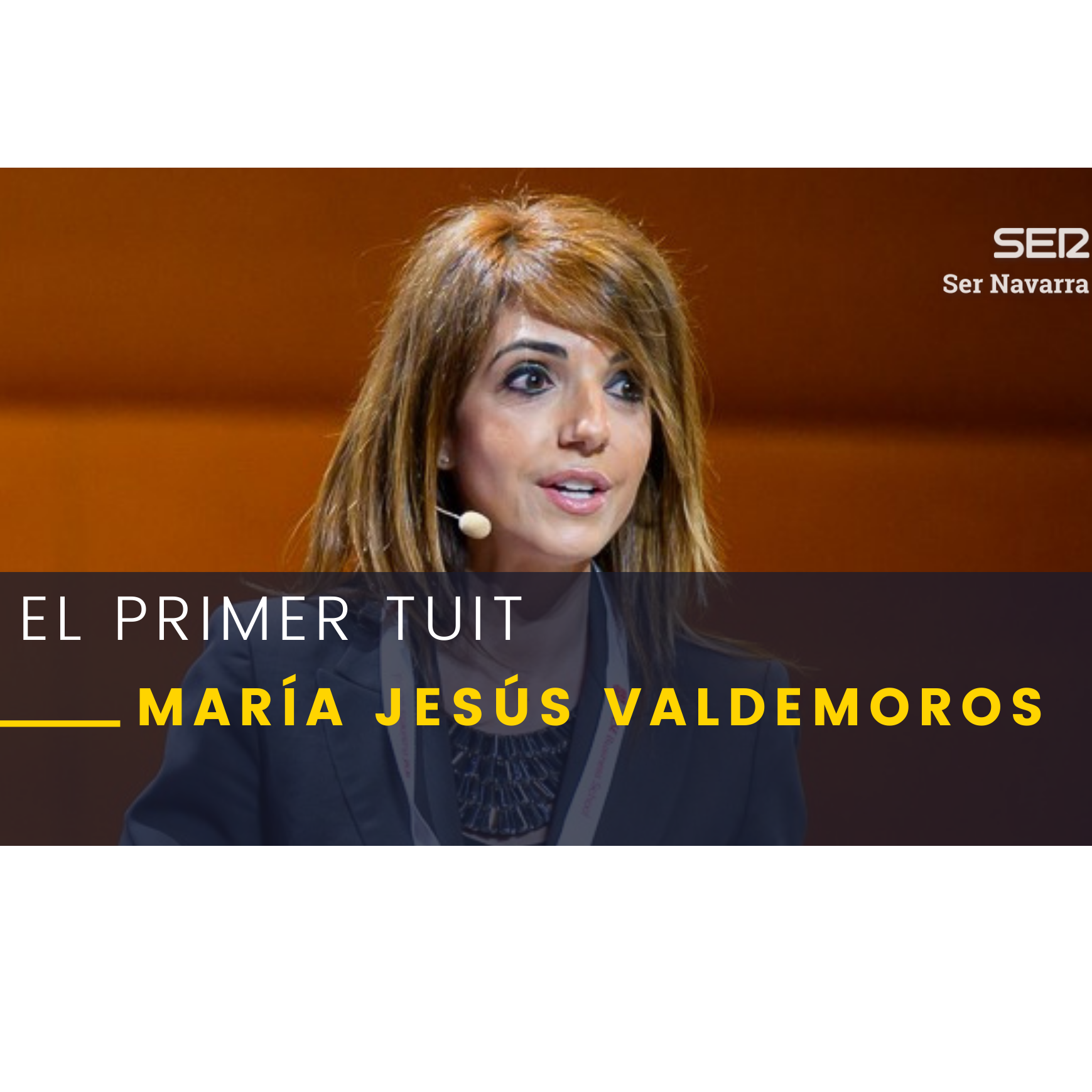 El primer tuit con la economista María Jesús Valdemoros