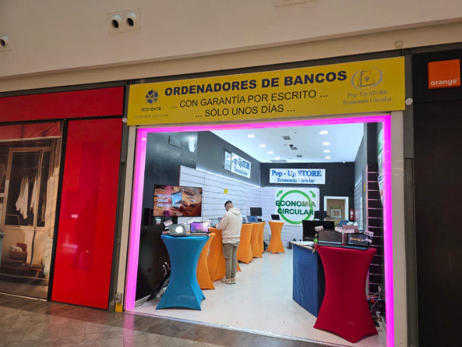 Eco byte, ordenadores ‘de banco’ con garantía por tiempo limitado en Ponferrada