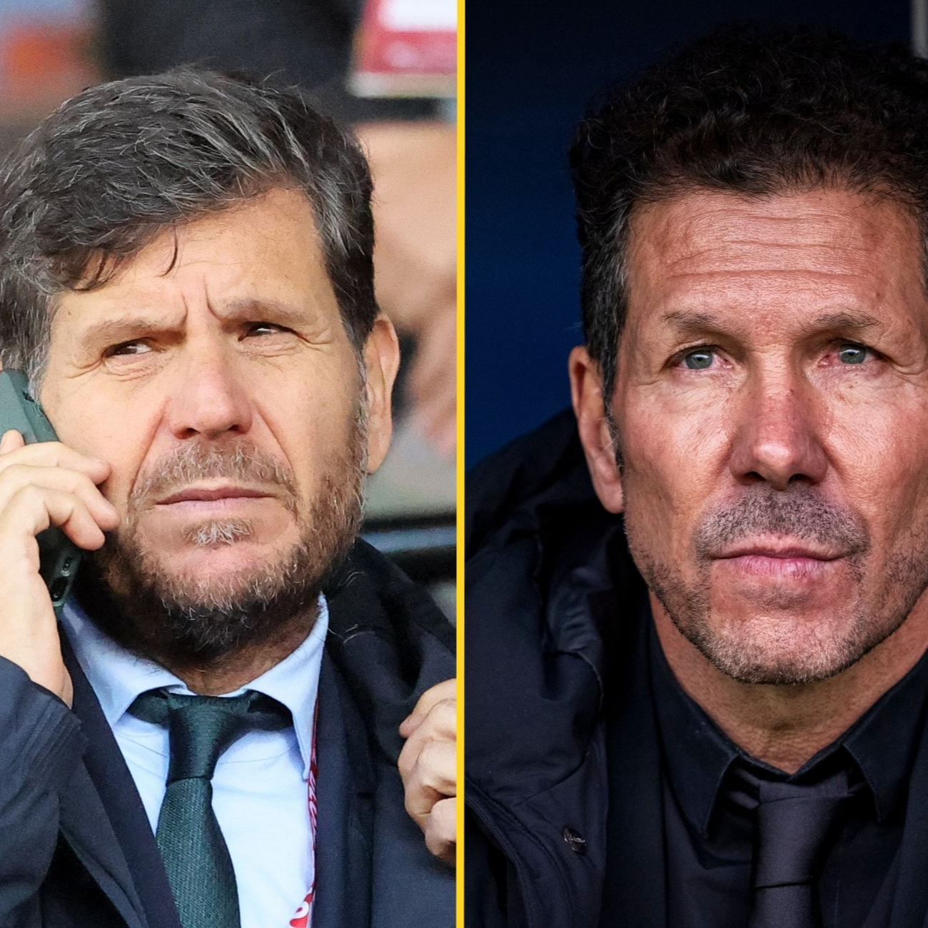 "Uno está pensando con el chándal y otro, con el traje": Simeone y Alemany chocan por el mercado de fichajes del Atlético