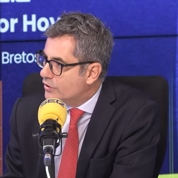 Bolaños defiende la amnistía: "Se pactó para la normalización en Cataluña. Ese efecto útil de los catalanes ya está conseguido"