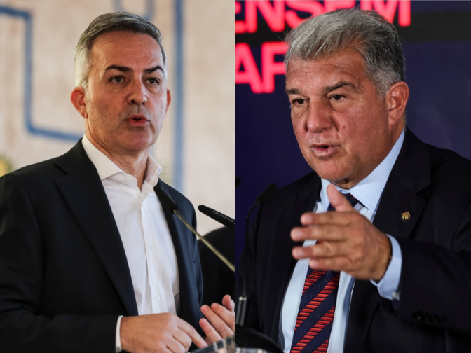 "Tinc la impressió que Víctor Font sí que puja a la xarxa, però des del fons de la pista Joan Laporta les va tornant"