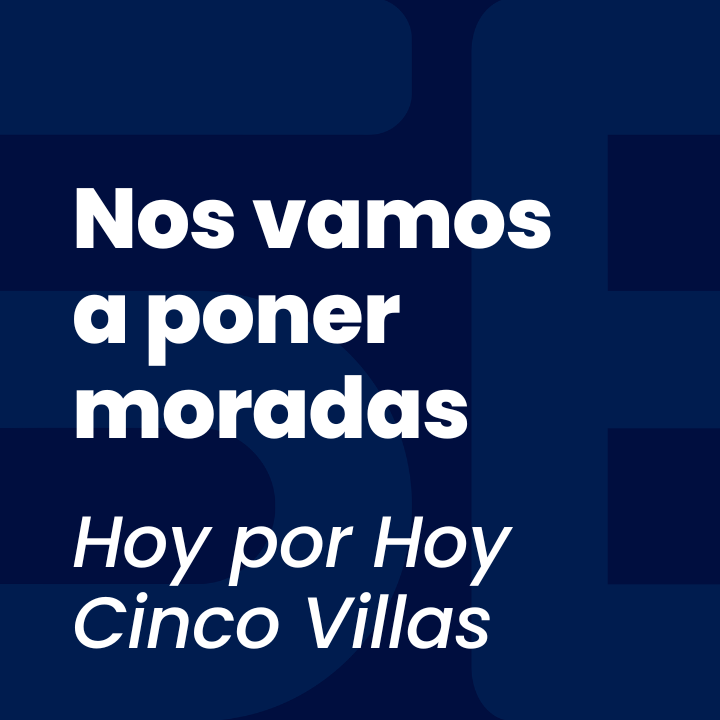 Nos vamos a poner moradas