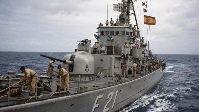 Ses veus de la mar. Navegant en un vaixell militar