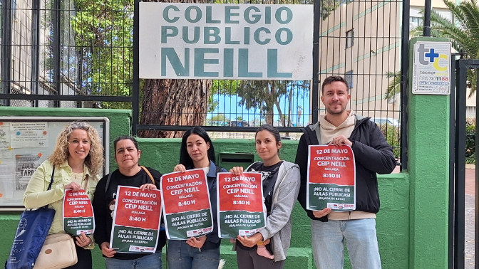 Las familias del CEIP Neill en Málaga se rebelan: “No pueden tratar a nuestros hijos como piezas para rellenar plazas” episode artwork