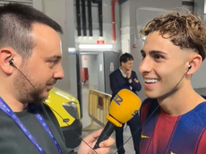 Fermín López celebra als micròfons de la Ser el títol de Lliga: "Ha estat increïble de principi a fi, volíem dedicar-ho a Hansi"