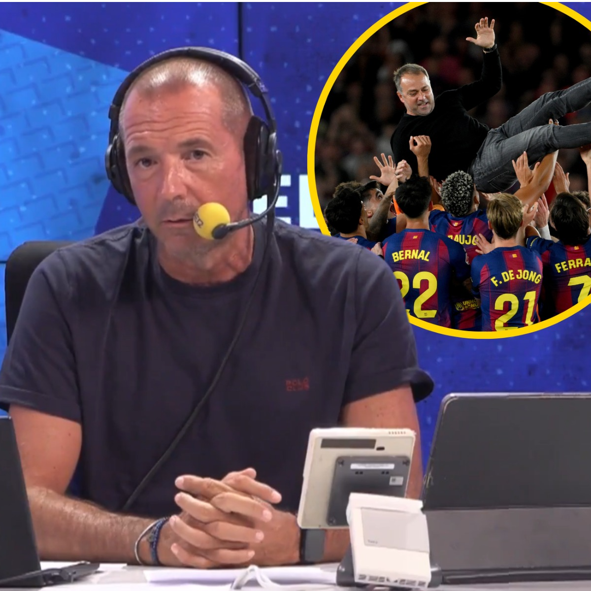 La opinión de Manu Carreño | "En este Barça la columna vertebral la forma La Masía, la estrella es Lamine Yamal, pero el jefe es Hansi Flick"