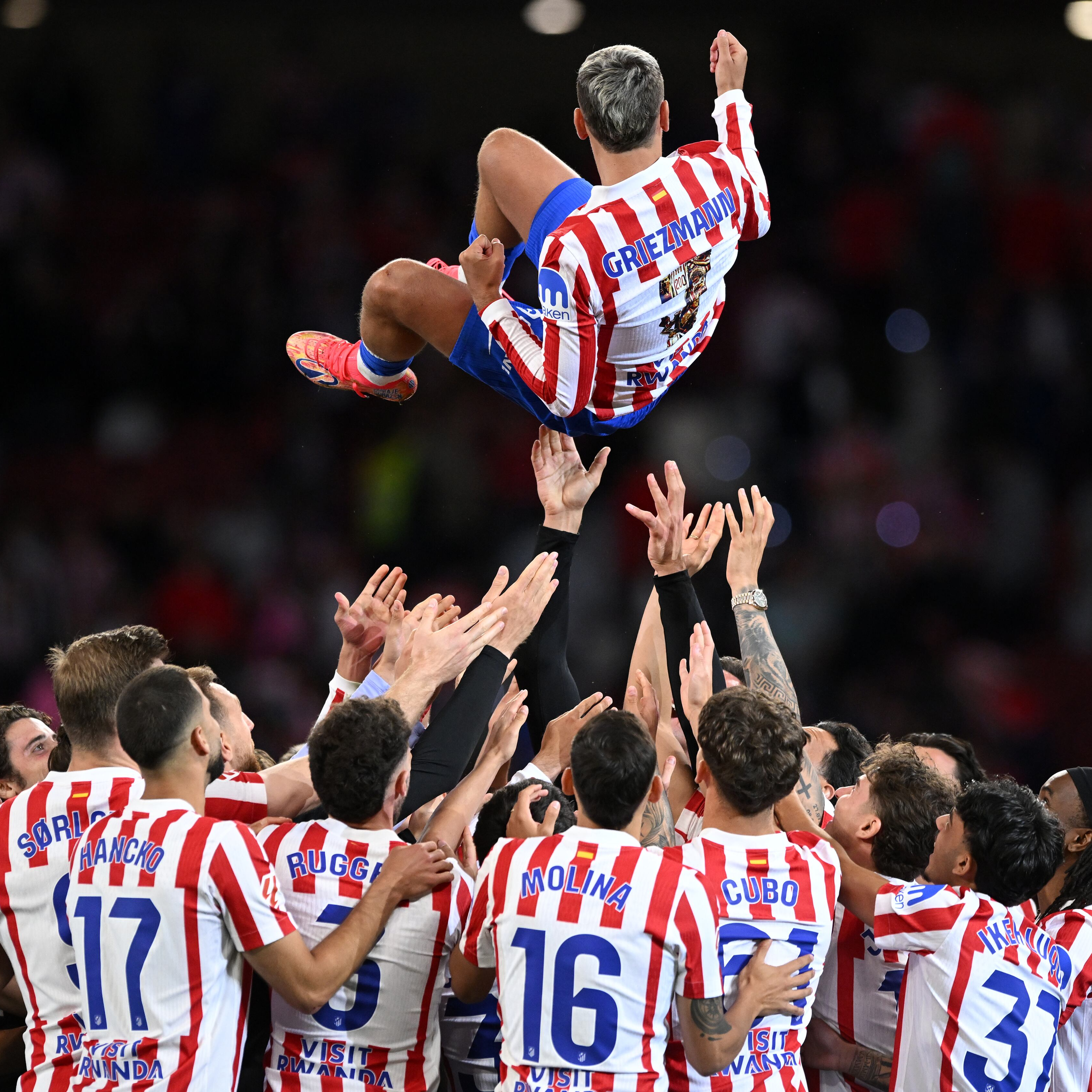 Imagen de Griezmann se despide del Metropolitano: 