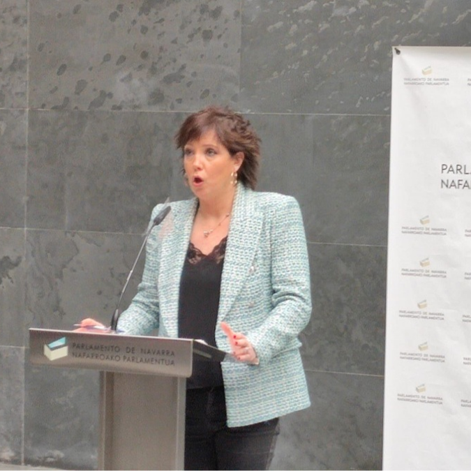 Ainhoa Unzu, portavoz del PSN en el Parlamento de Navarra