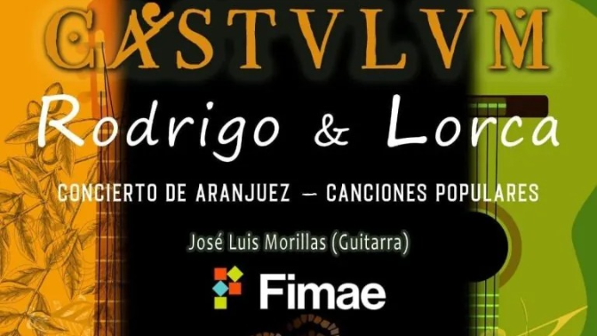 La Asociación Cultural Cástulvm ofrecerá el concierto "Rodrigo y Lorca" en el marco del FIMAE 2026, con la participación de la guitarra solista de José Luis Morillas