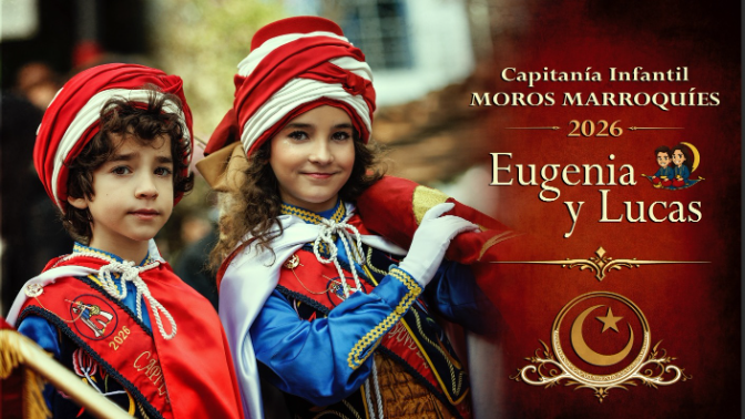Eugenia y Lucas, abanderada y capitán infantiles de los Moros Marroquíes de Elda 2026. episode artwork