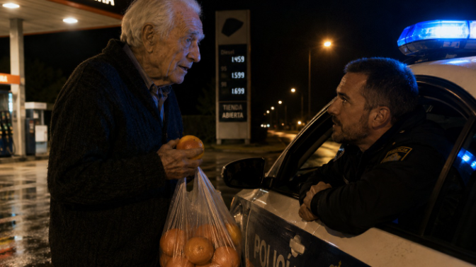 Imagen de Un anciano de pelo blanco en busca de naranjas, relato de Natalia Gómez del Pozuelo