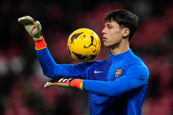 Diego Kochen, a prop de sortir cedit: el Lyngby danès, favorit per incorporar el porter del Barça