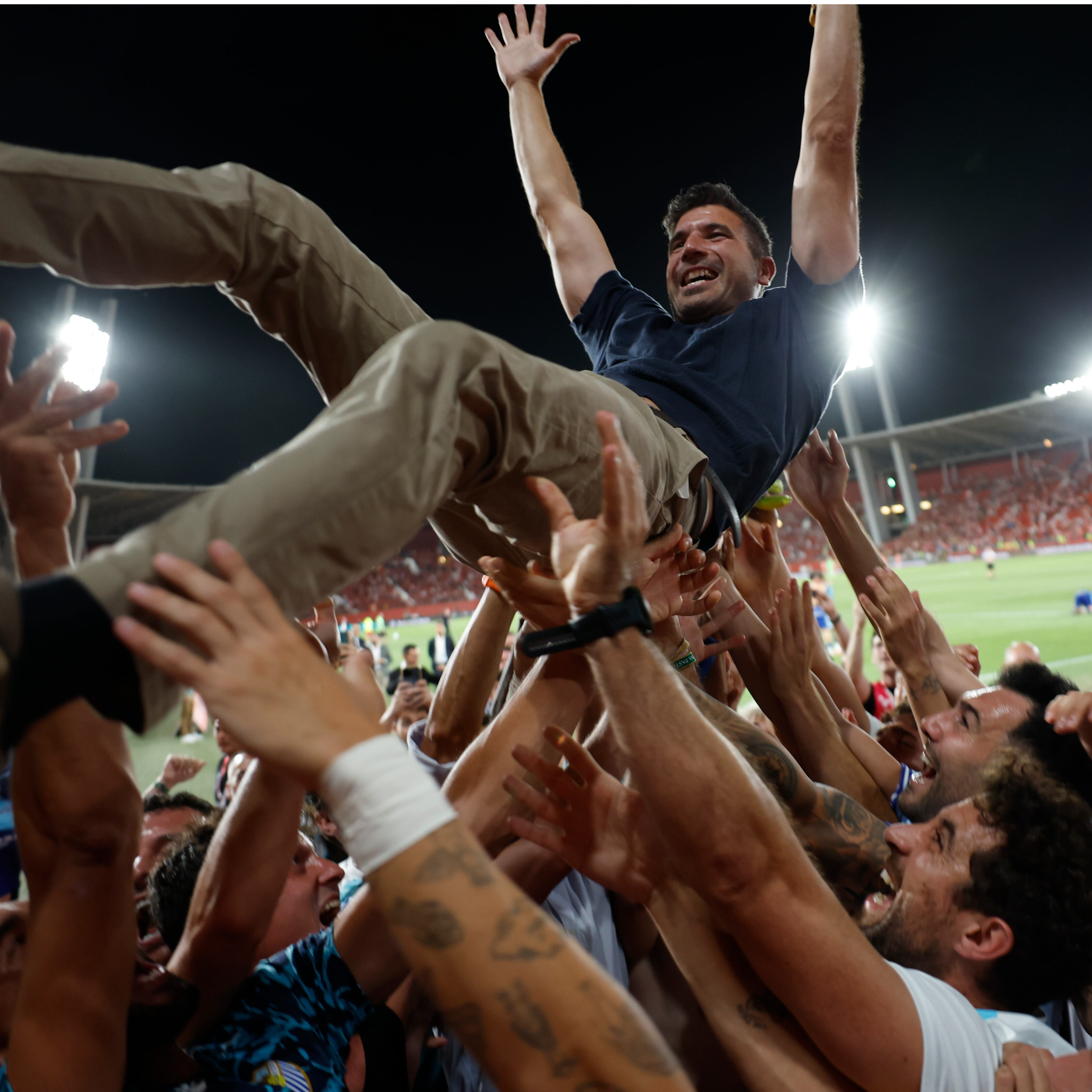 Imagen de Funes celebra en 'Carrusel' el asenso del Málaga: 