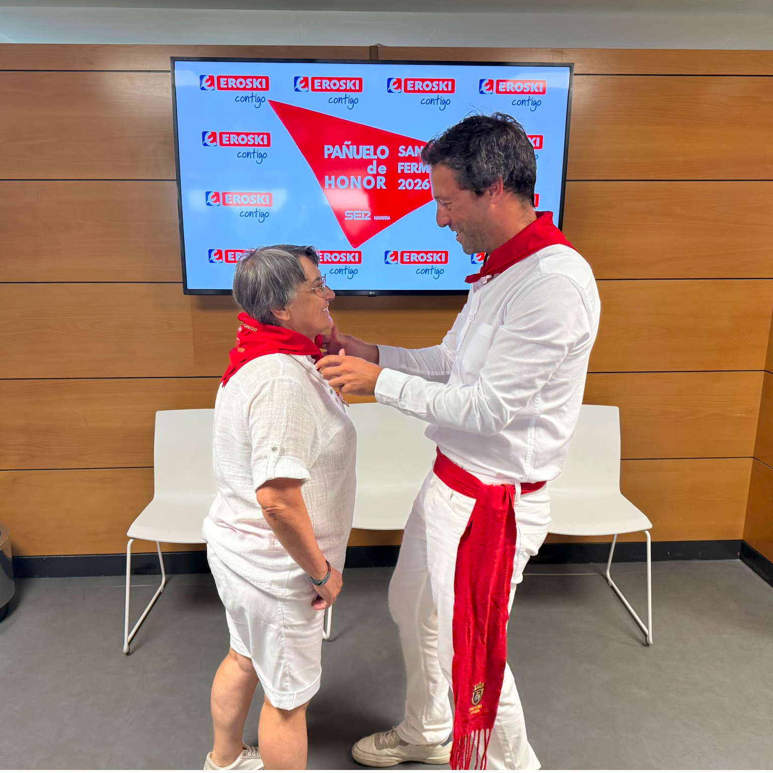 Cuarto pañuelico Sanfermines 2026: Banco de Alimentos de Navarra