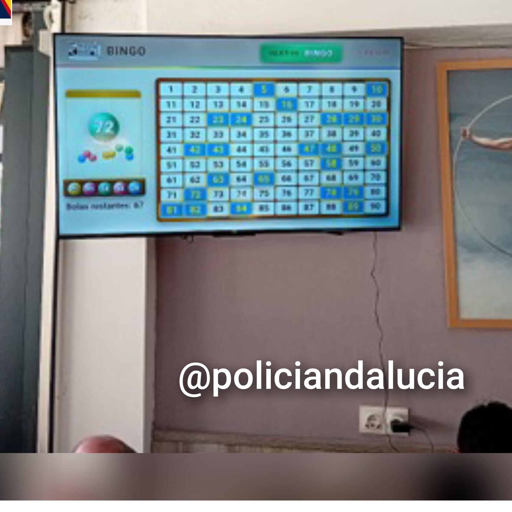 "El bingo era ilegal" Juan Magán, Policía