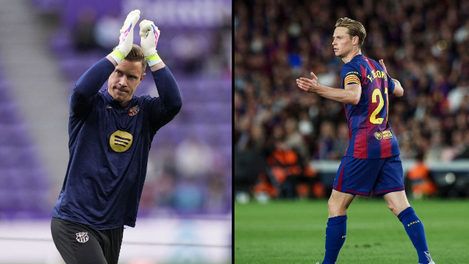 Ter Stegen i De Jong viatgen a l'stage amb dos objectius diferents: sortida i recuperació