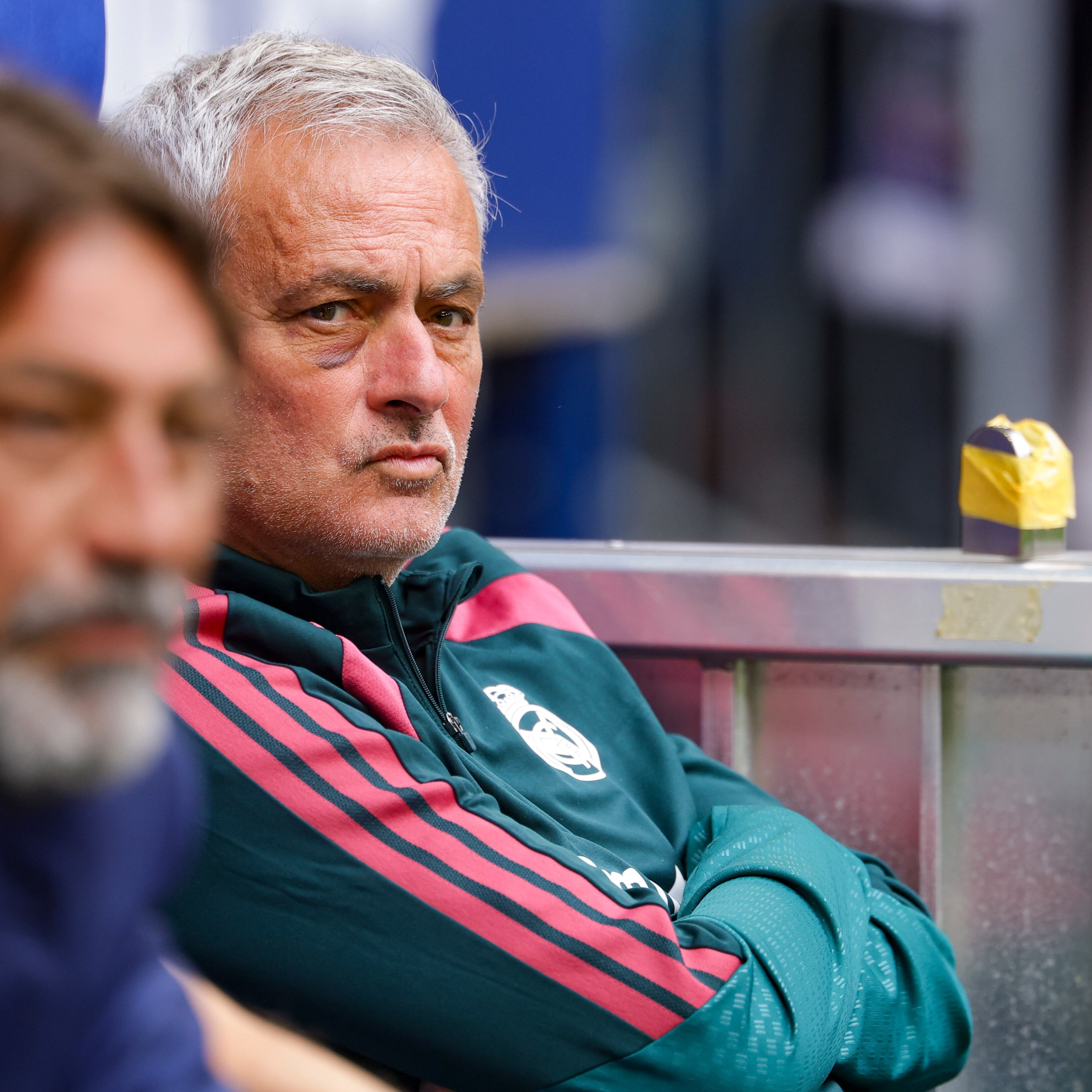 José Mourinho durante el último amistoso del Real Madrid.