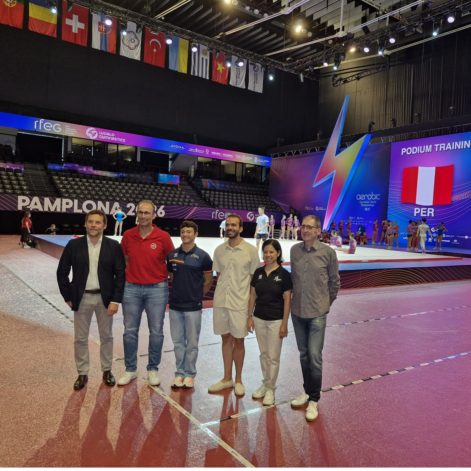 Gimnasia con el Mundial de aerobic los próximos 10 días en el Navarra Arena
