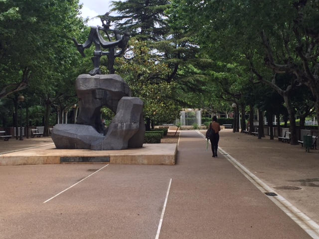 nuevo vial en el parque miguel servet