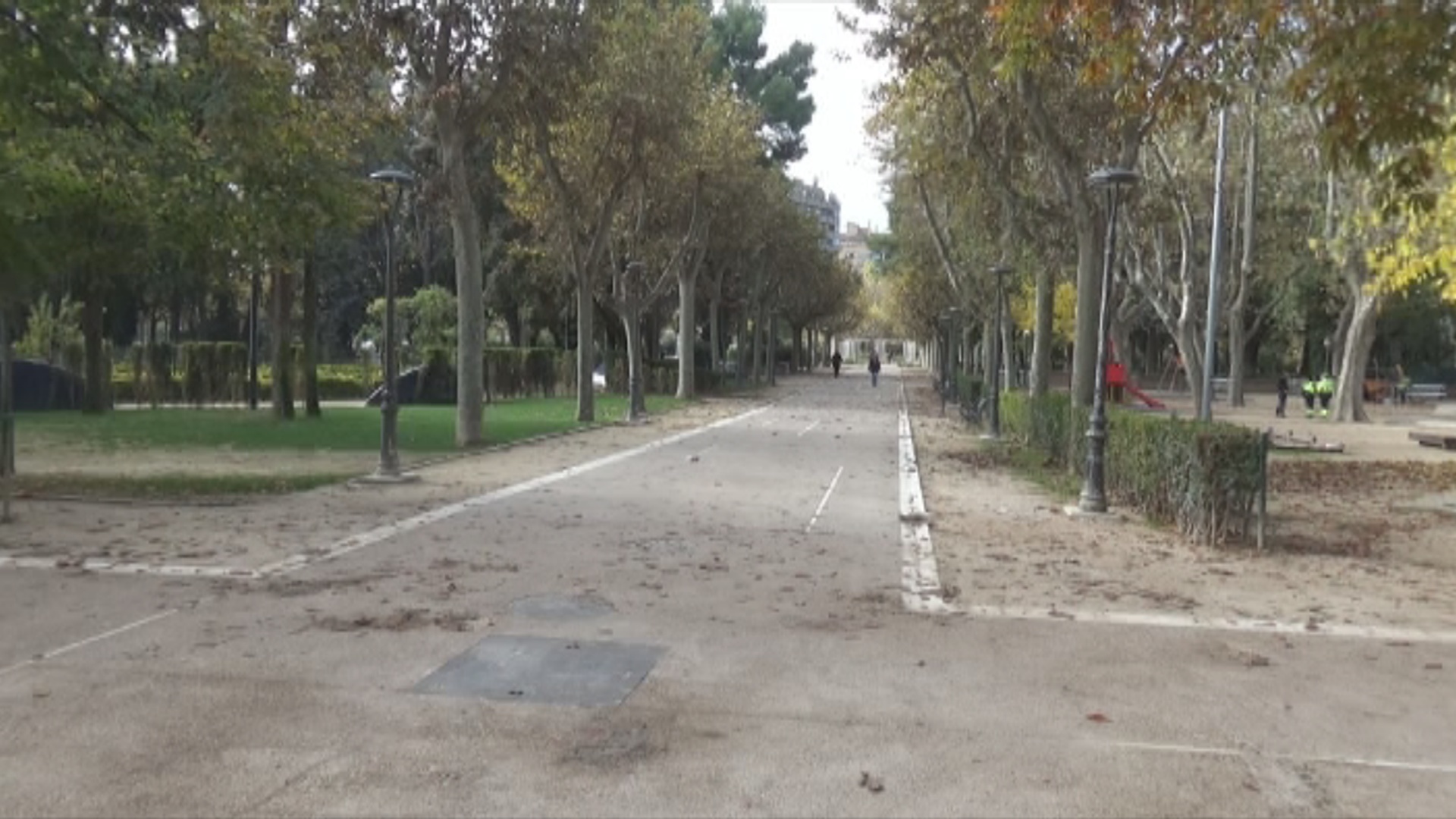 Abierto vial Parque Miguel Servet Huesca